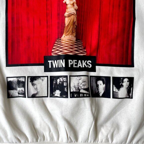 Last one! H&M NWT Twin Peaks David Lynch Women Crew Neck Oversized Sweatshirt - Picture 15 of 16